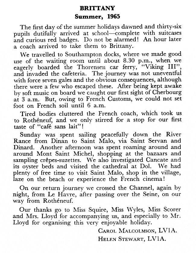 Trip to Roth�neuf  (1965)